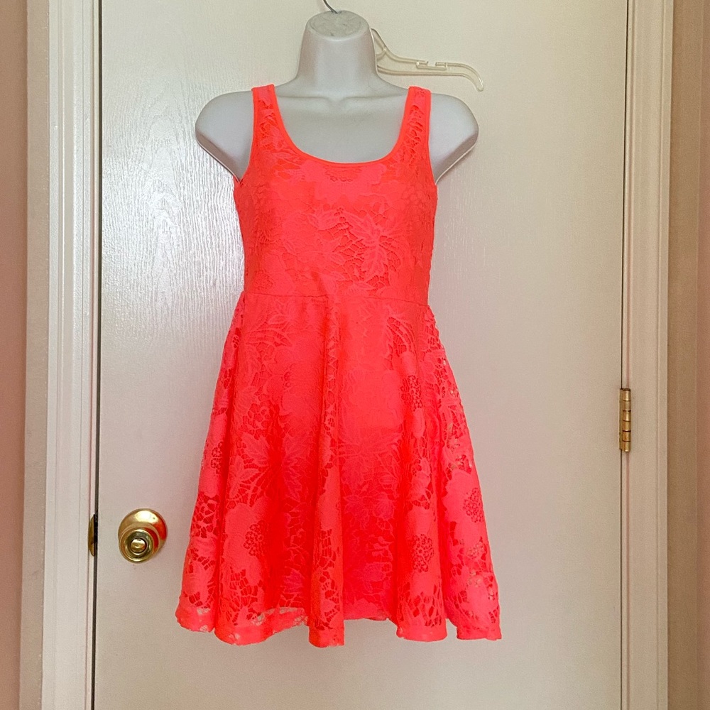 Aeropostale Neon Orange/Pink Dress